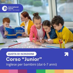 Quota di iscrizione corso di inglese Junior – Bambini 6-11 anni